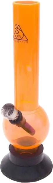 Bong de acrílico Squadafum pequeno 9002 laranja