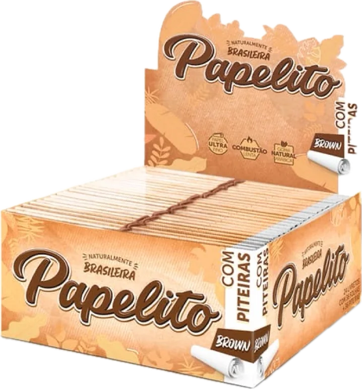 Seda Papelito Brown King Size com piteira