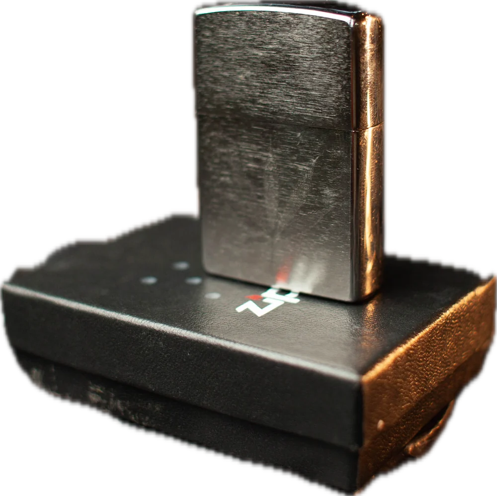 Isqueiro Zippo cromado escovado